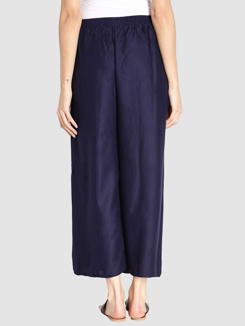 pack of 2 solid flared palazzo - 18520459 -  Standard Image - 2