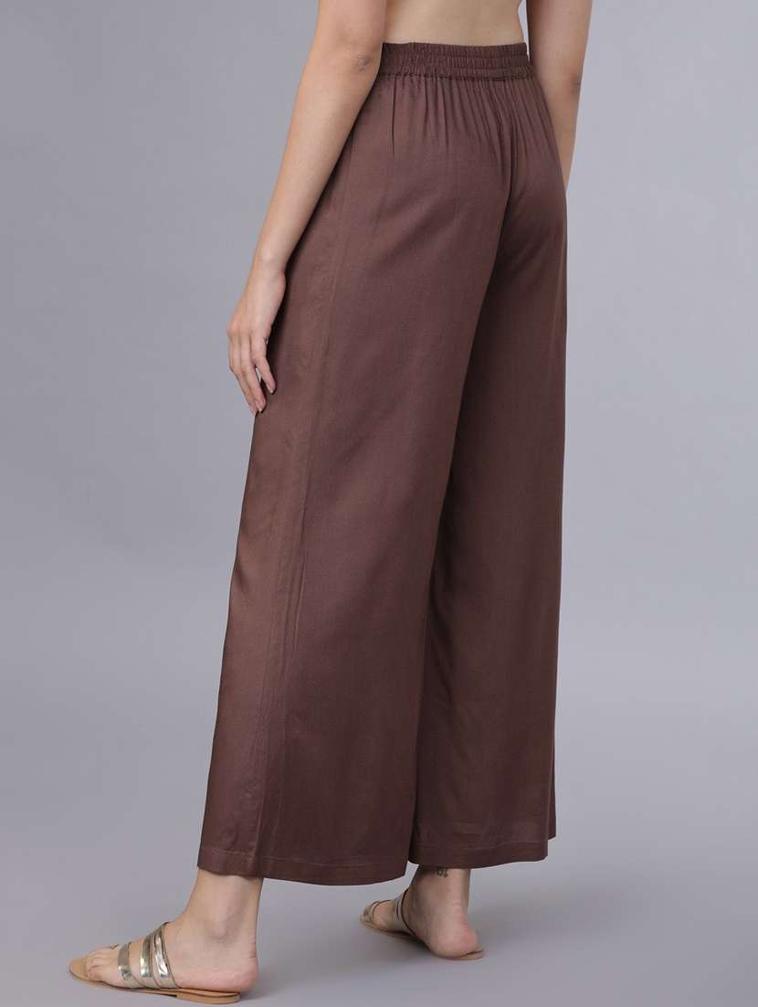 pack of 2 solid flared palazzo - 18520468 -  Standard Image - 2