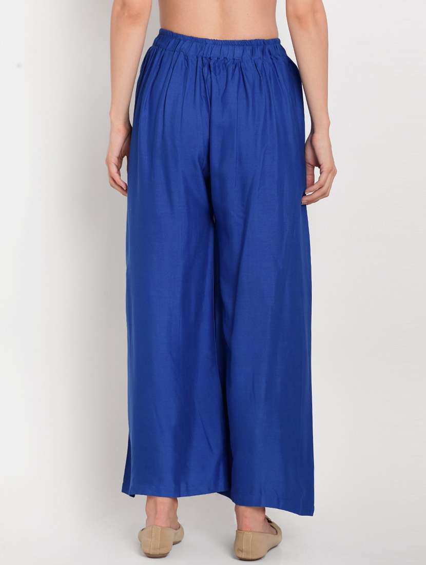 pack of 2 solid flared palazzo - 18520474 -  Standard Image - 2