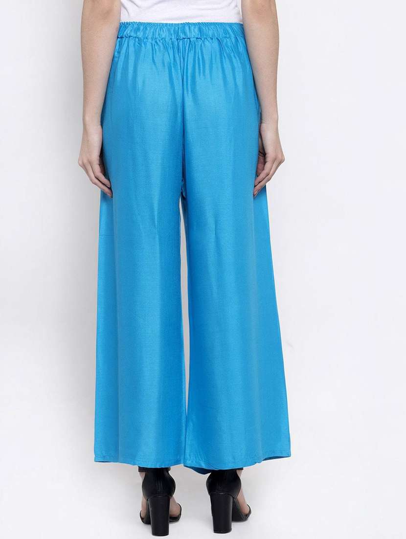 pack of 2 solid flared palazzo - 18520476 -  Standard Image - 2