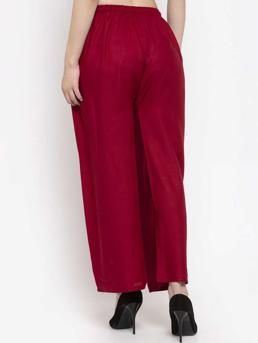 pack of 2 solid flared palazzo - 18520538 -  Standard Image - 2