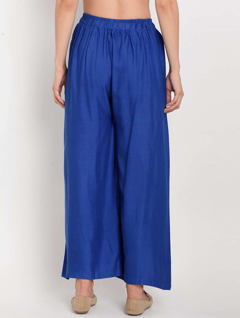 pack of 2 solid flared palazzo - 18520542 -  Standard Image - 2