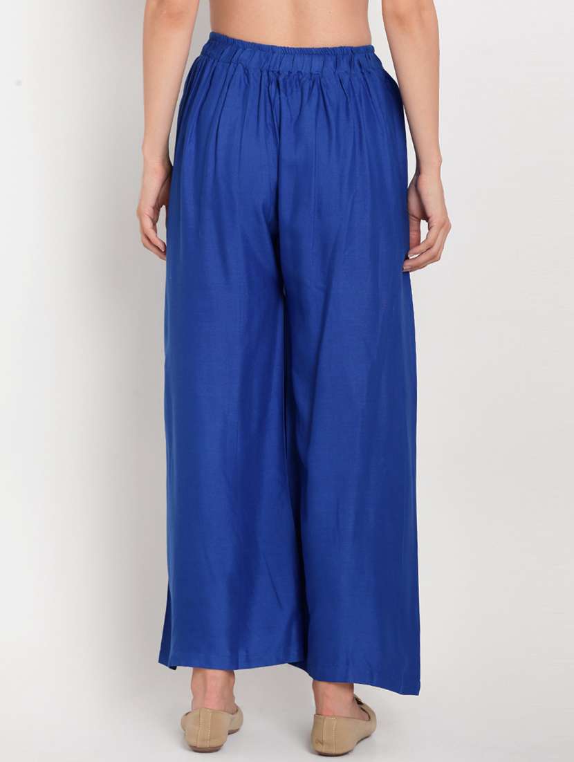 pack of 2 solid flared palazzo - 18520545 -  Standard Image - 2