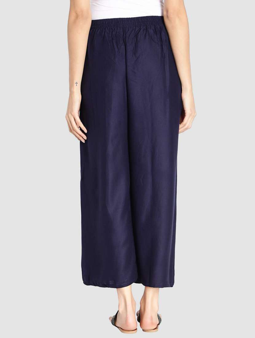 pack of solid flared palazzo - 18520552 -  Standard Image - 2