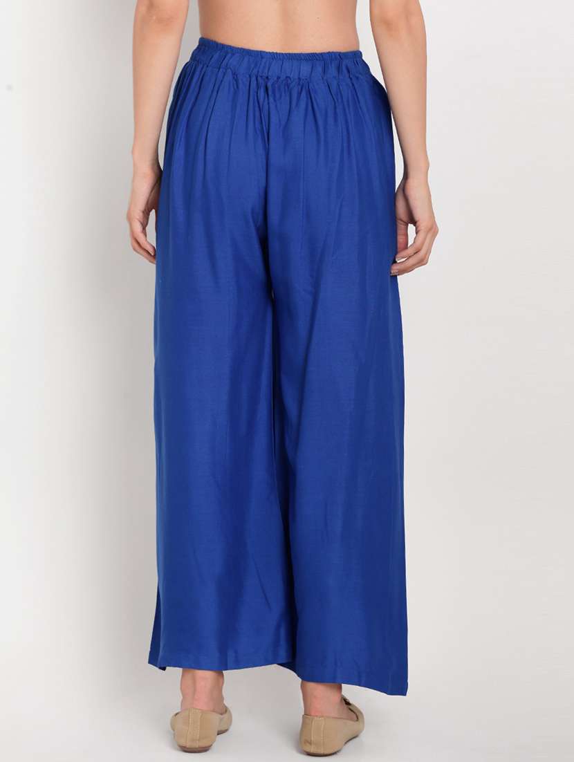 pack of 2 solid flared palazzo - 18520554 -  Standard Image - 2