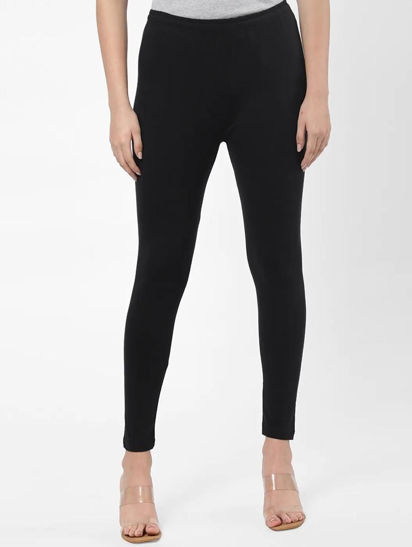 black solid full length legging - 18520612 - Zoom Image - 0