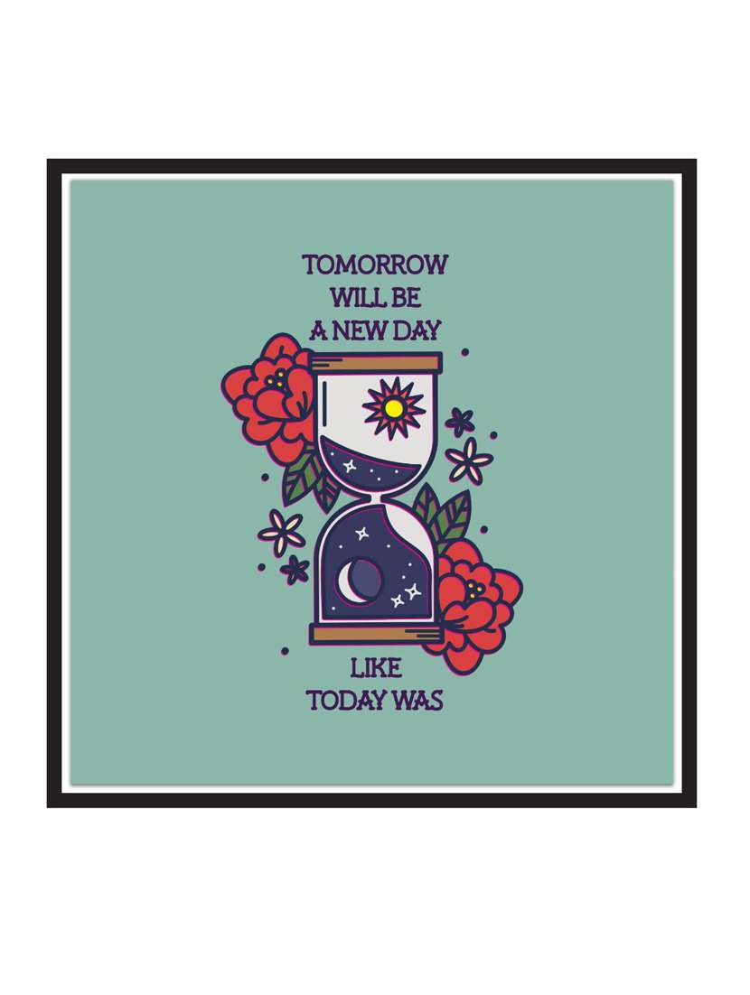 wall decal art prints on mdf board for decor (12x12 inches)  unframed & without glass