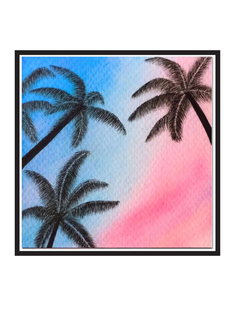 wall decal art prints on mdf board for decor (12x12 inches)  unframed & without glass