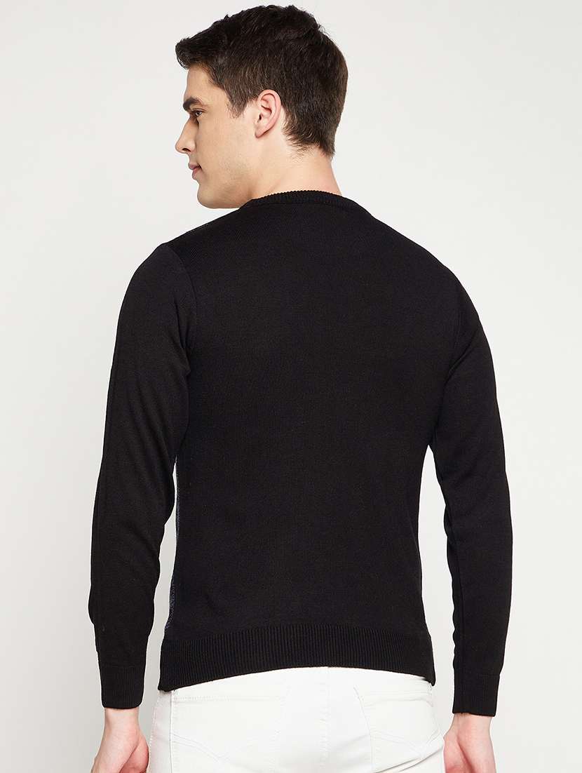 black self designed pullover - 18522561 -  Standard Image - 2