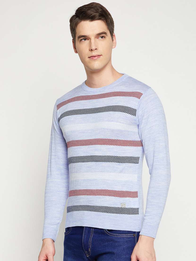 maroon self designed pullover - 18522567 -  Standard Image - 2