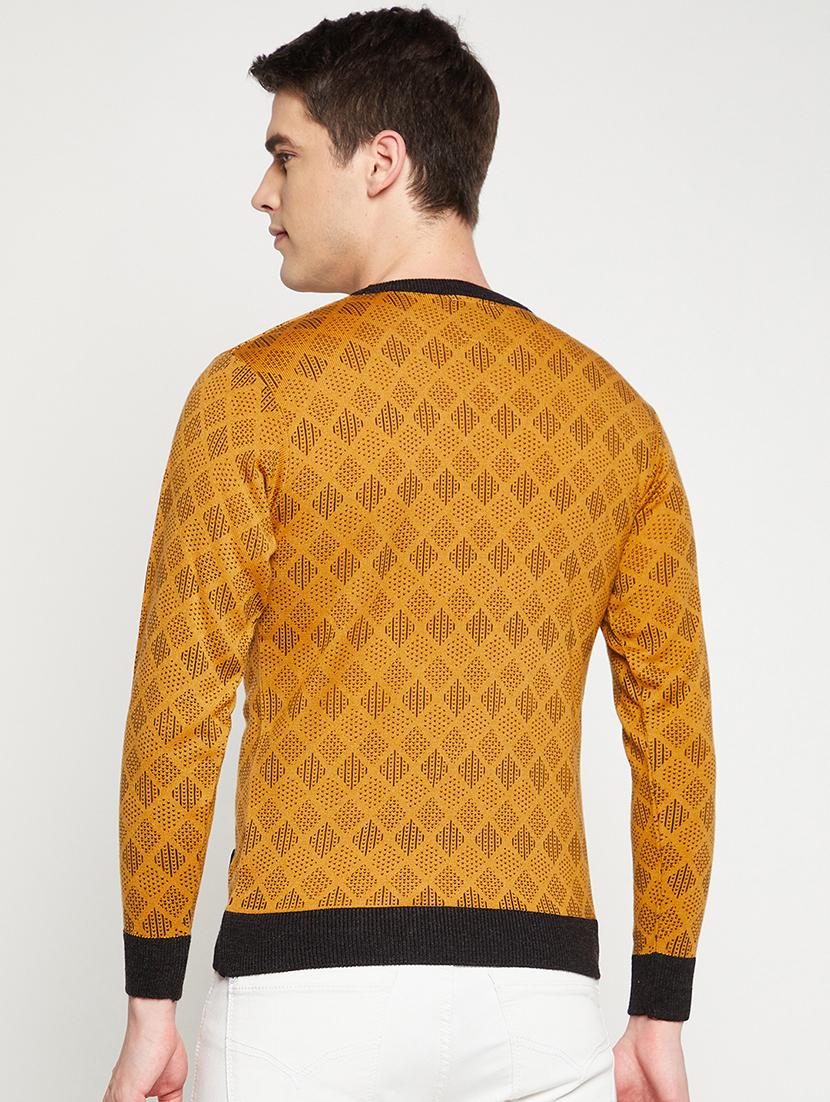 yellow geometric pullover - 18522575 - Standard Image - 2