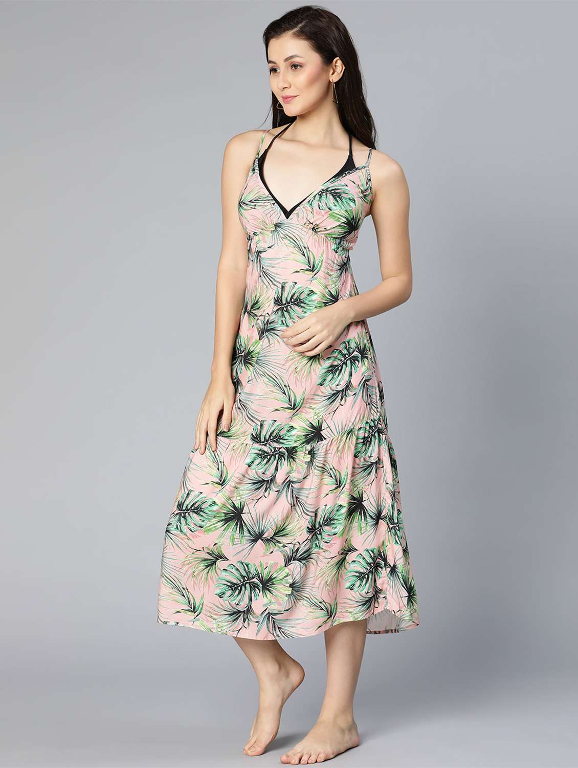 women's fit & flare checks dress - 18523629 -  Standard Image - 2