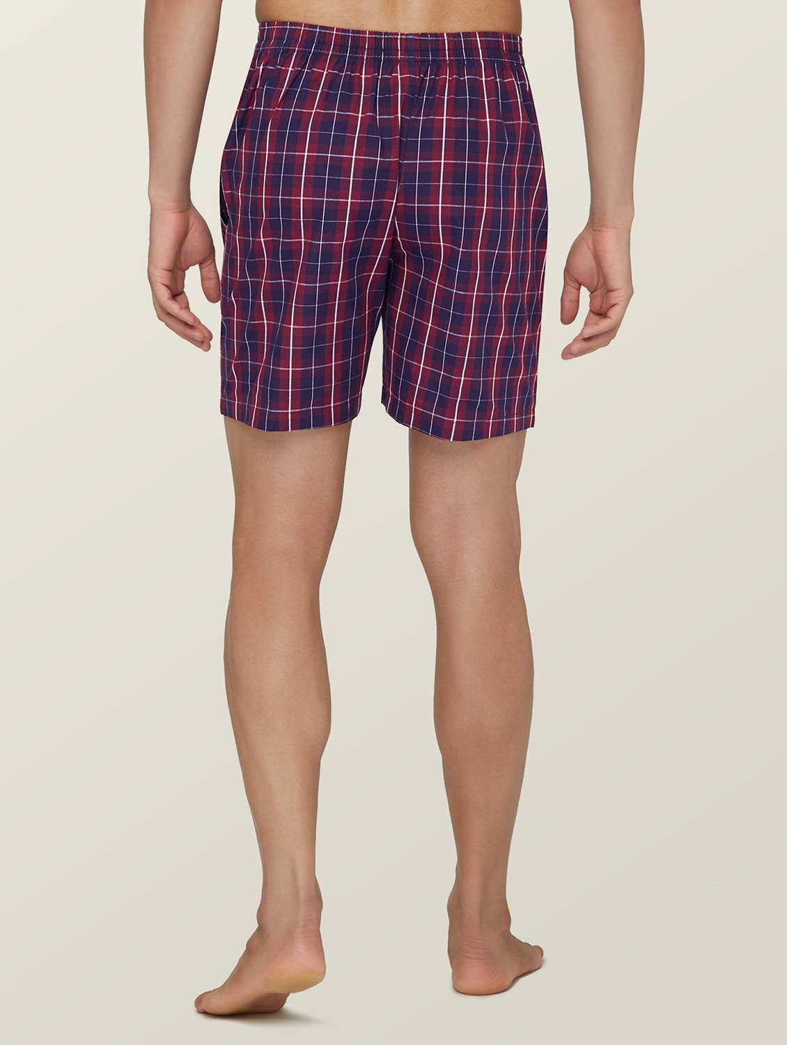 Pack Of 2 Checkered Cotton Boxer