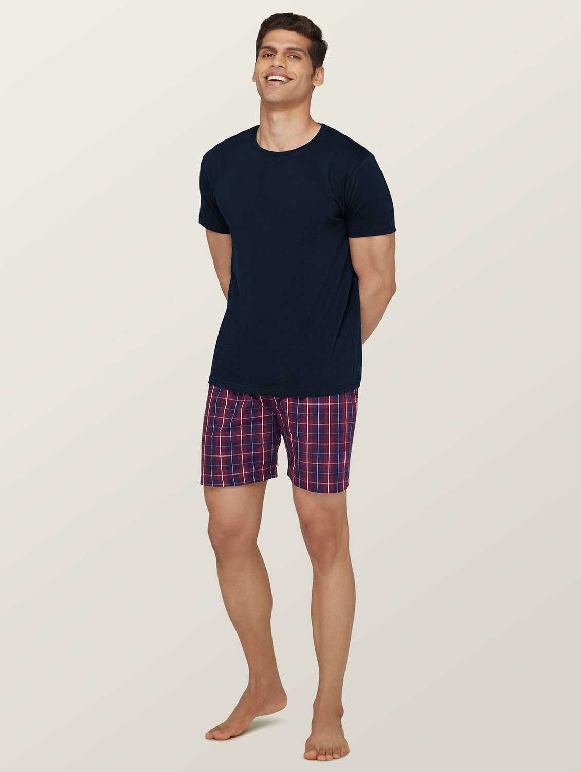 Pack Of 2 Checkered Cotton Boxer