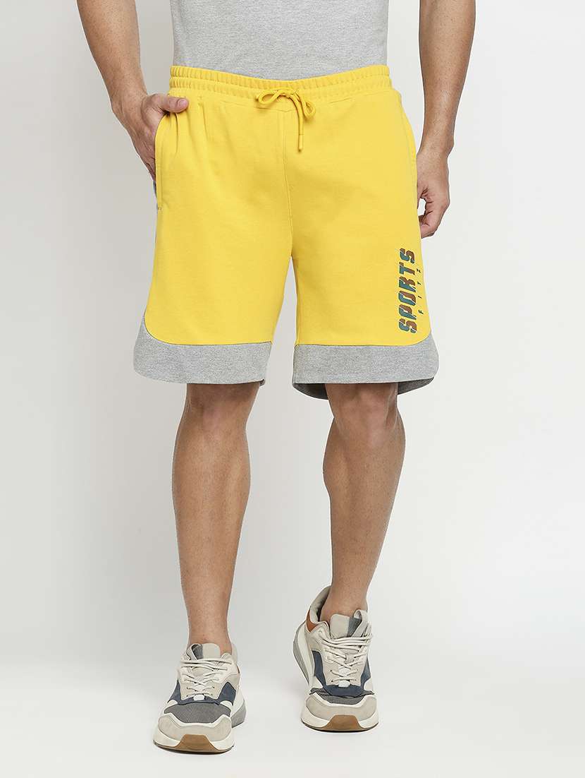 draw-string waist printed short