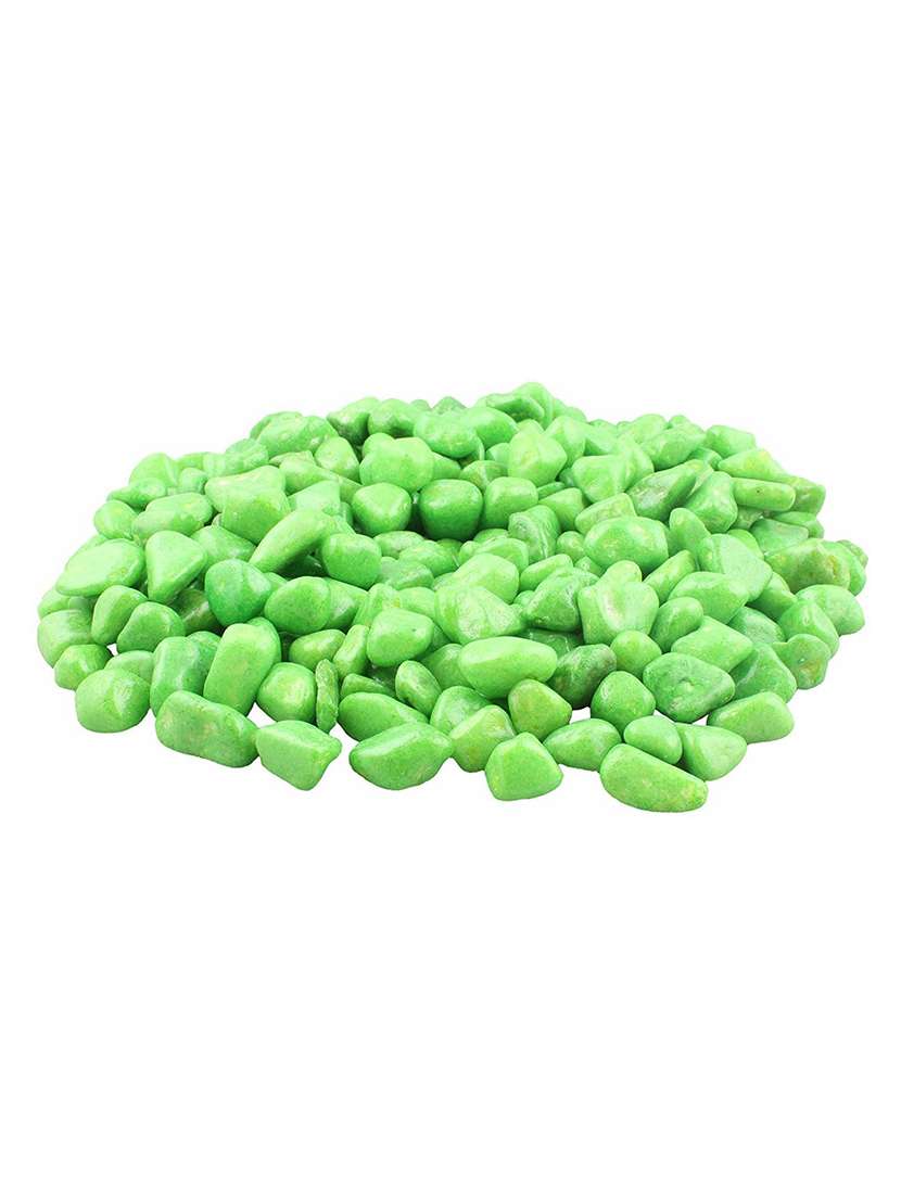 stone decorative aquarium and vase fillers pebbles for garden & home decor colour light green