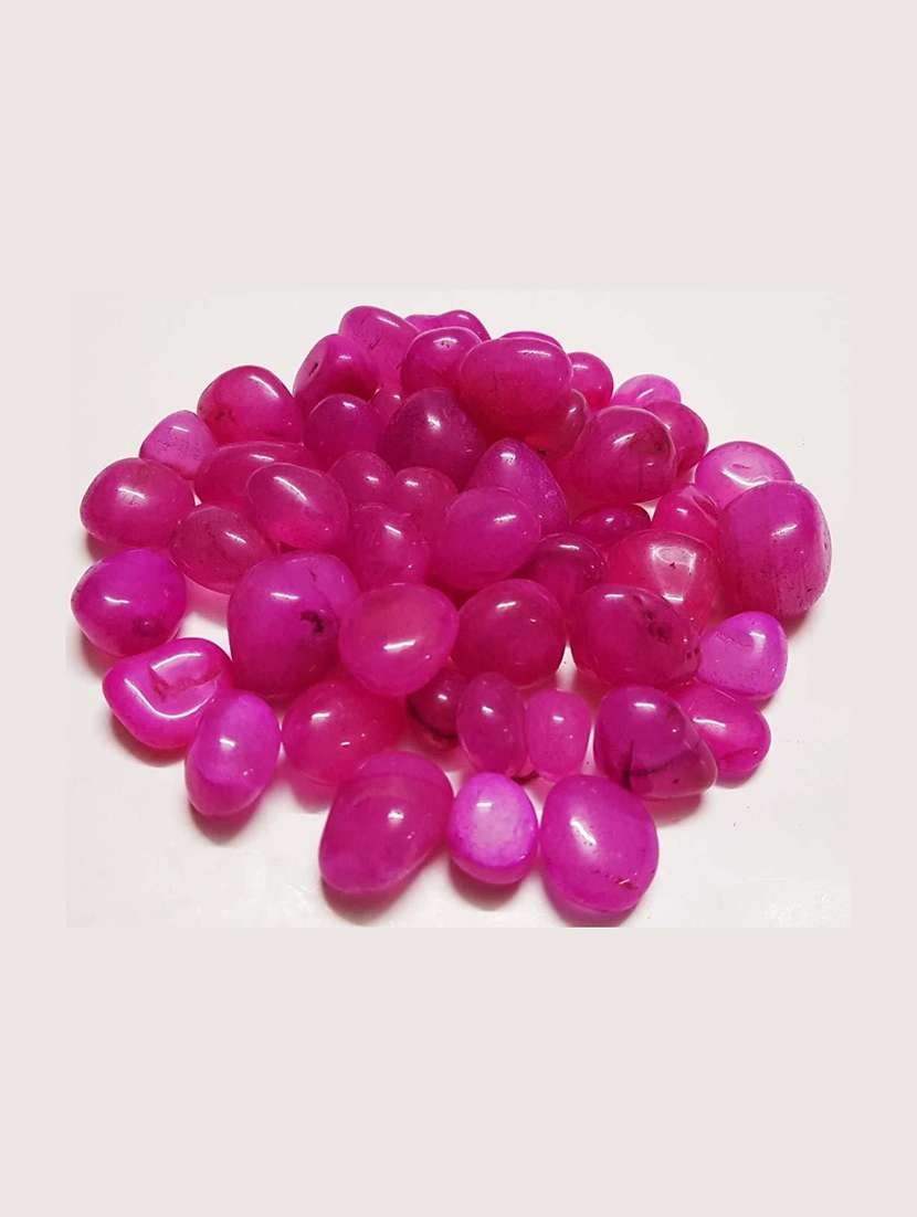 stone polished glossy decortaive onyx  pebbles stones for home decor, garden, table decoration and vase fillers pink