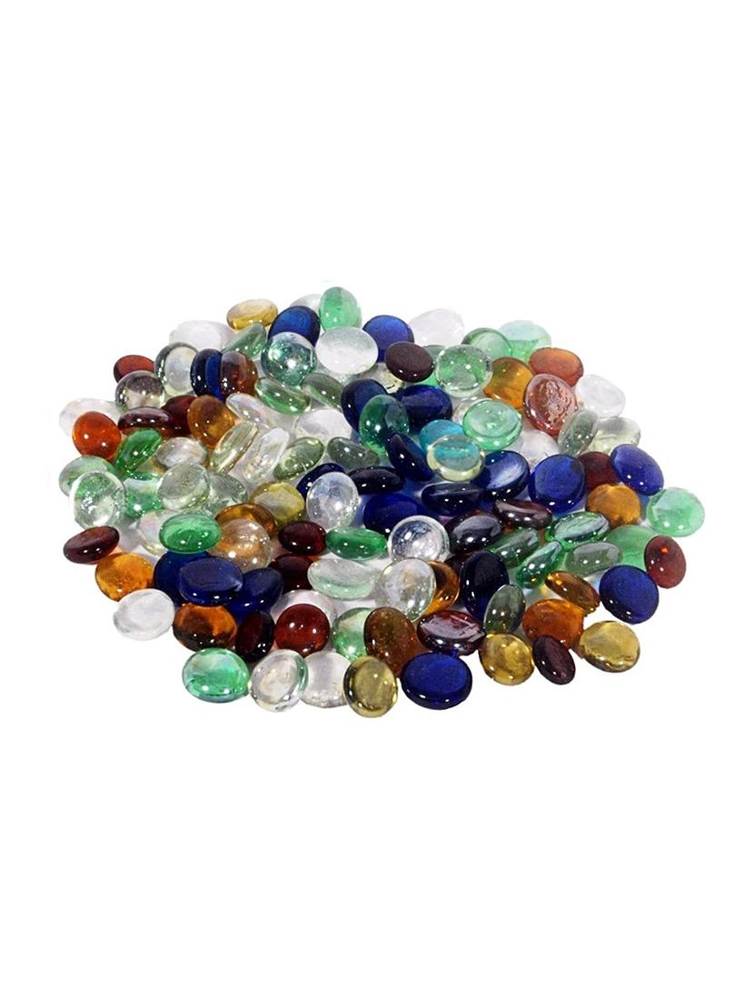 decorative glossy finish shiny glass pebbles for aquarium vase filler home & garden decor - 18526495 -  Zoom Image - 0