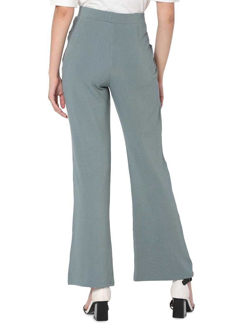 high waist solid bootcut trouser - 18526990 - Standard Image - 2
