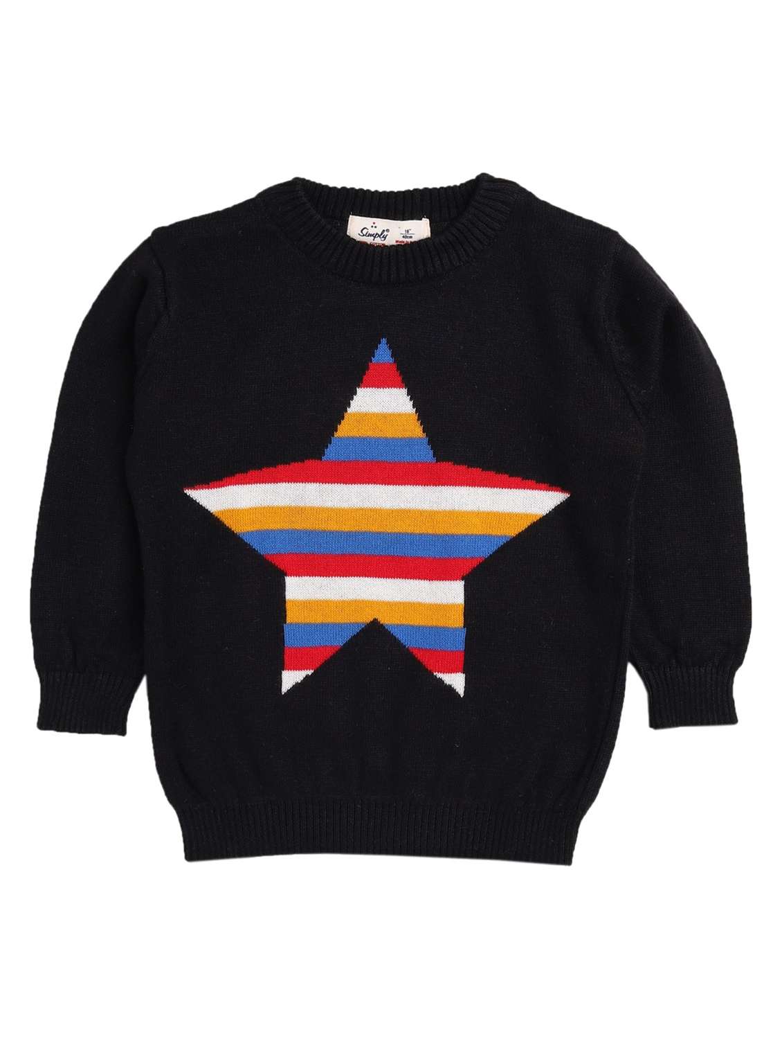 boys crew neck printed sweater