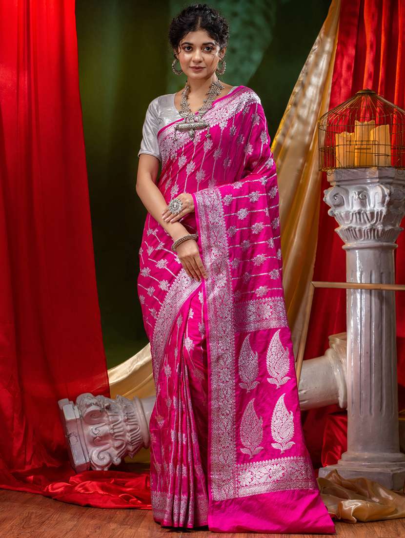 women's banarasi saree with blouse