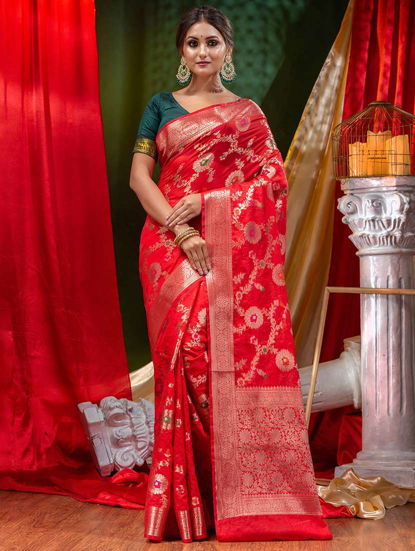 women's banarasi saree with blouse