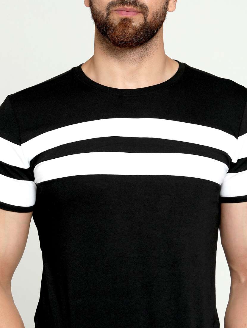 crew neck cut & sew t-shirt - 18528743 - Standard Image - 2