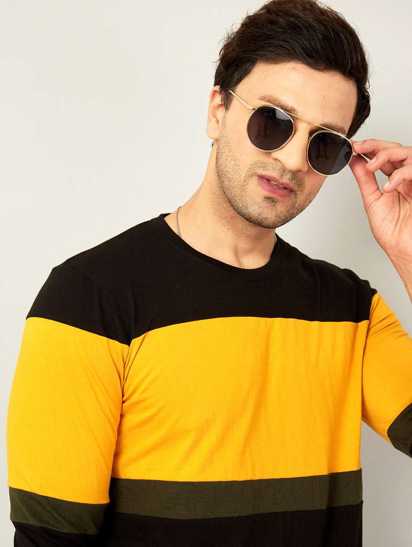 crew neck cut and sew t-shirt - 18528749 - Standard Image - 2