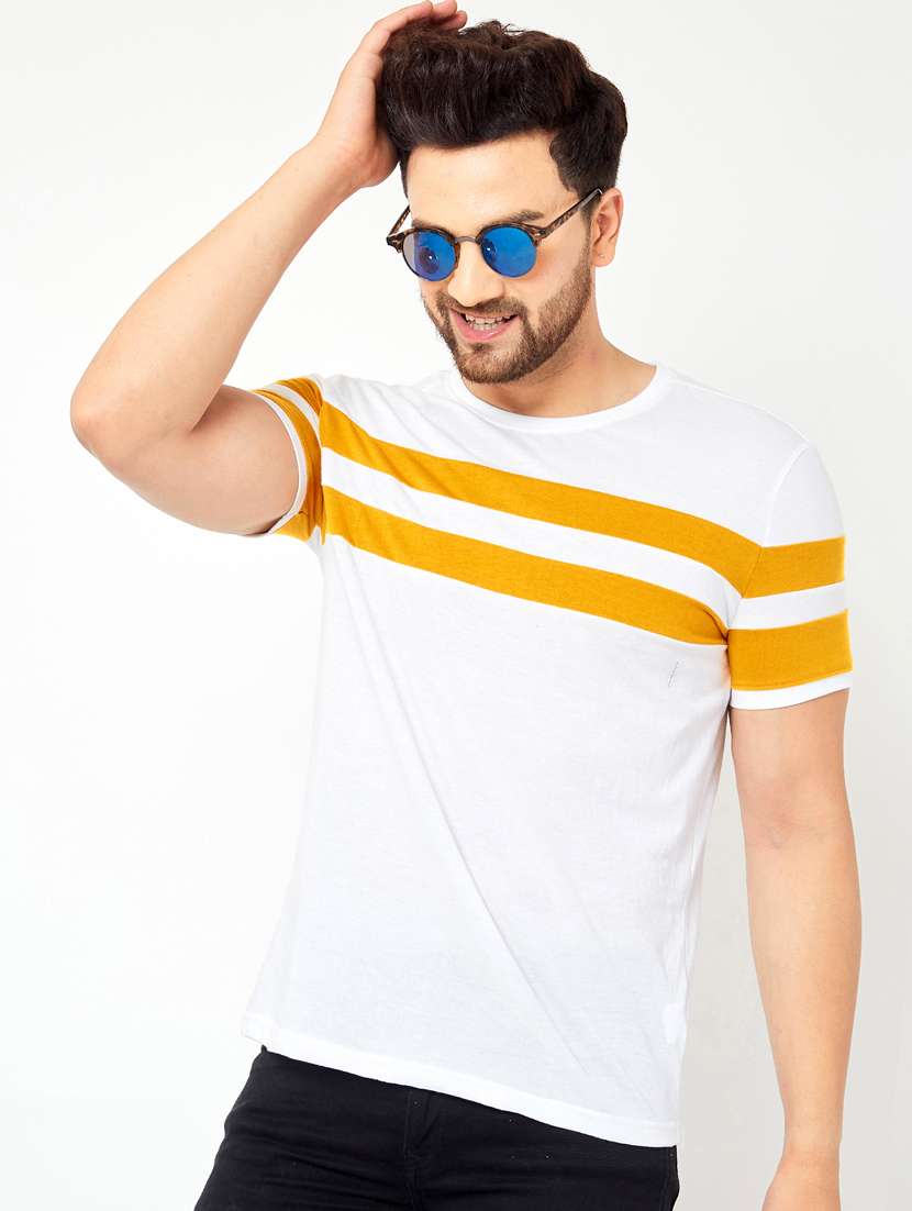 round neck cut and sew t-shirt