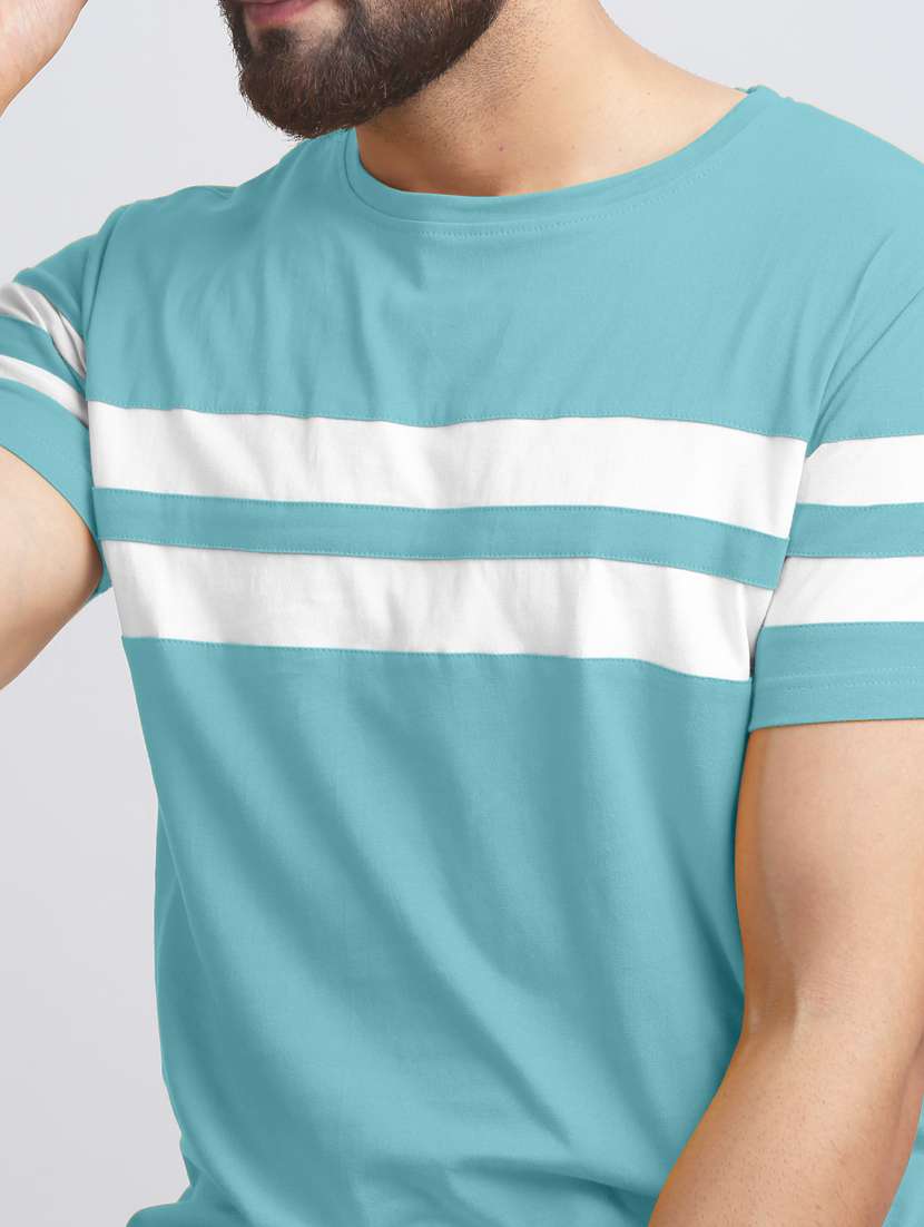 round neck cut and sew t-shirt - 18528784 -  Standard Image - 2