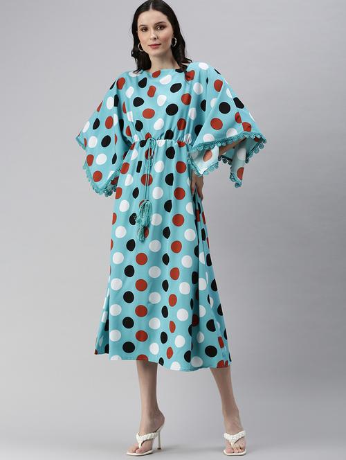 women's printed dress - 18530355 - Standard Image - 0