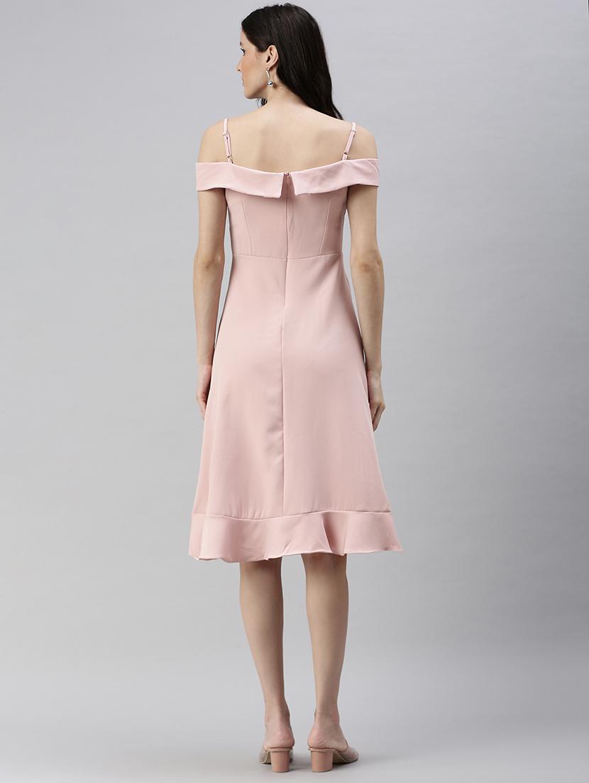 women's ruffle solid dress - 18530376 - Standard Image - 2