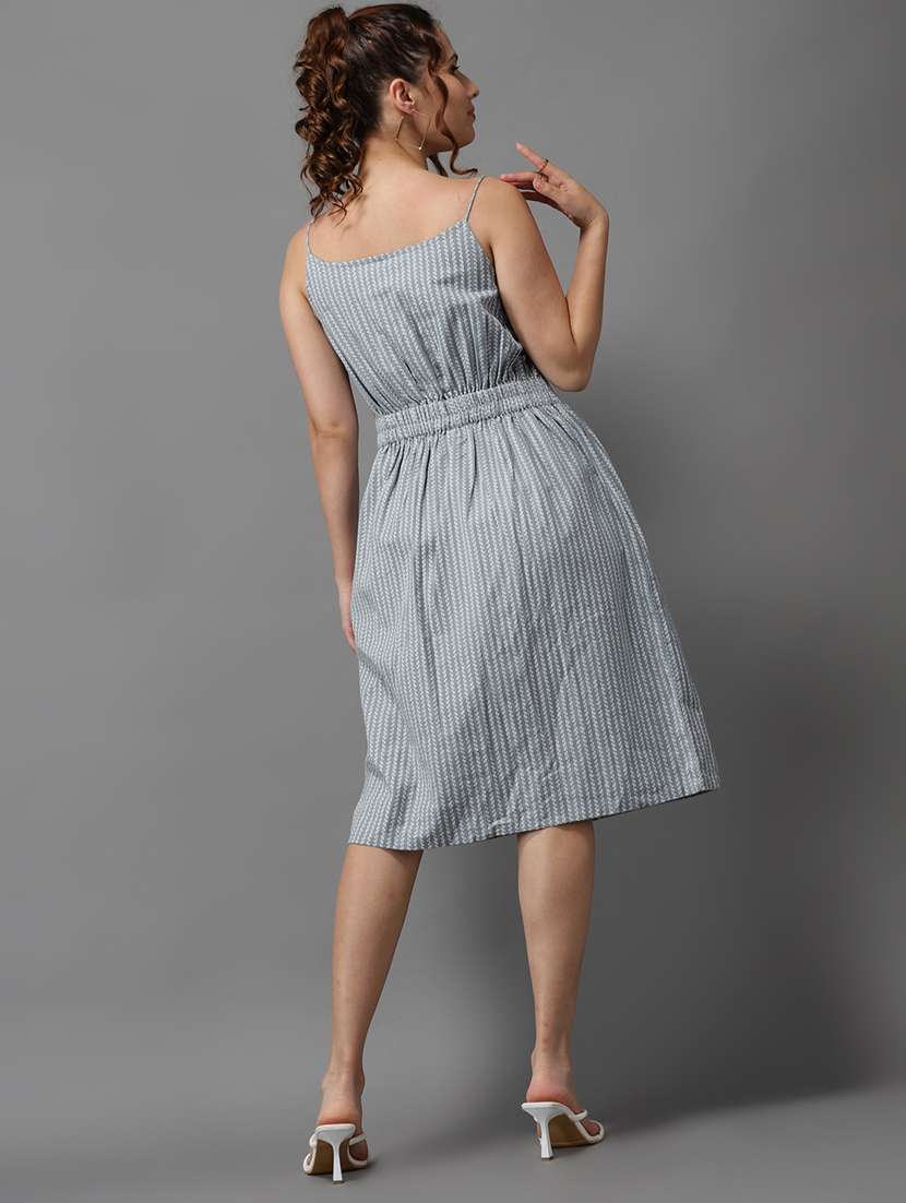 women's fit & flare herringbone dress - 18530391 - Standard Image - 2