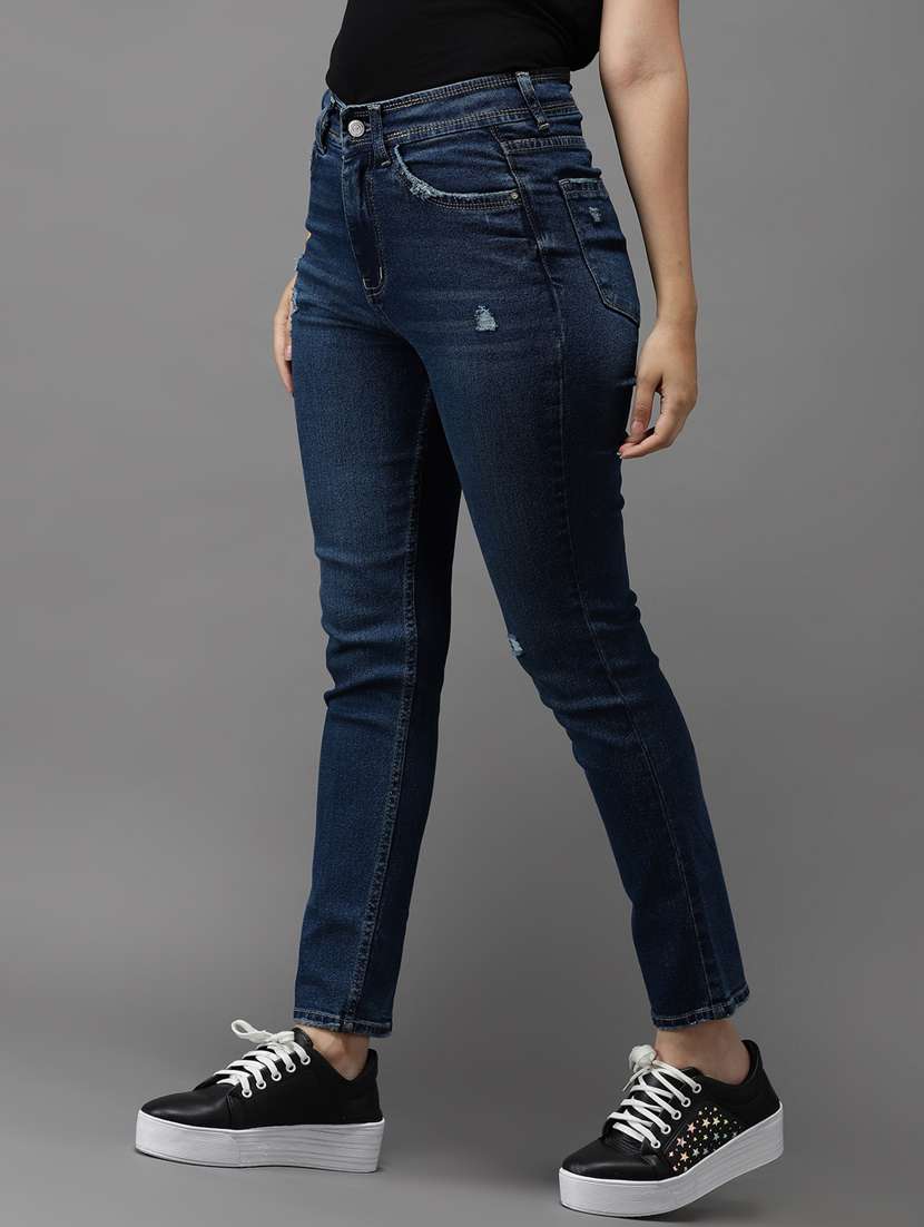 women's distress slim fit jeans - 18531083 -  Standard Image - 2