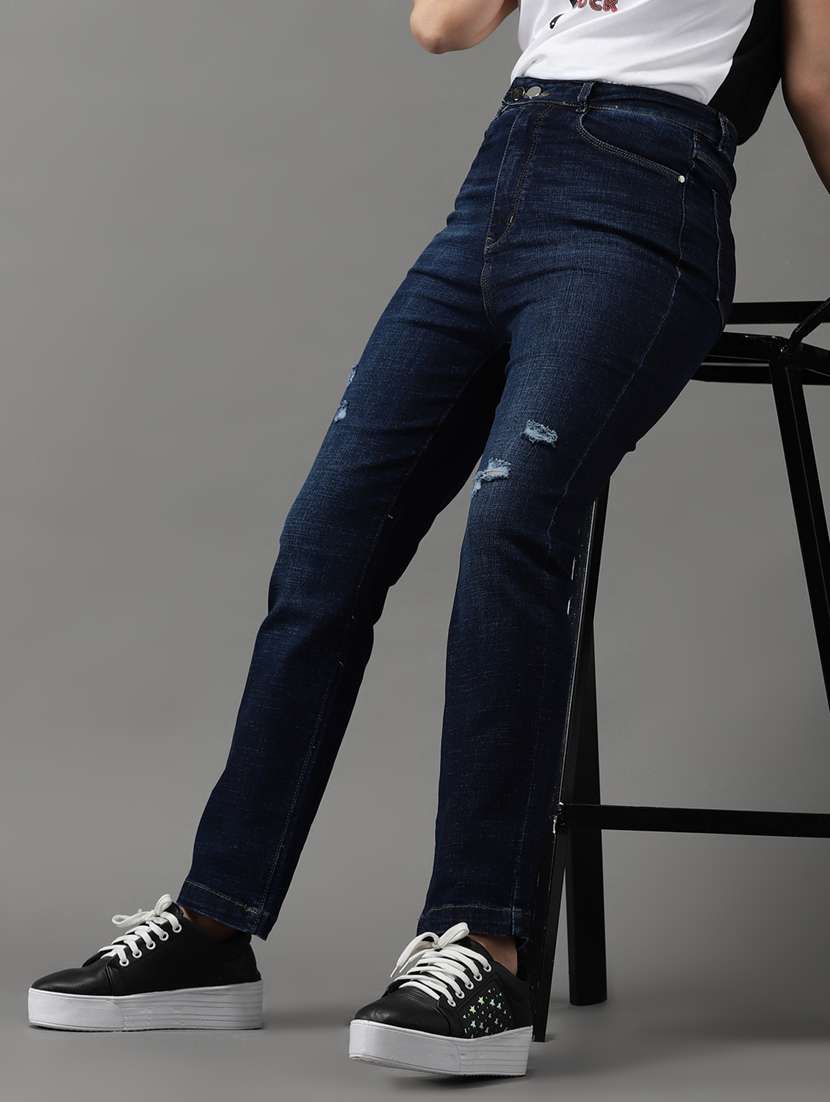 women's distress slim fit jeans - 18531089 -  Standard Image - 2