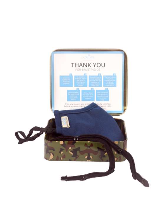 blue nonwoven antipollution men mask - 18531663 -  Standard Image - 2