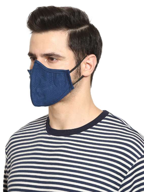 blue nonwoven antipollution men mask - 18531663 -  Standard Image - 7
