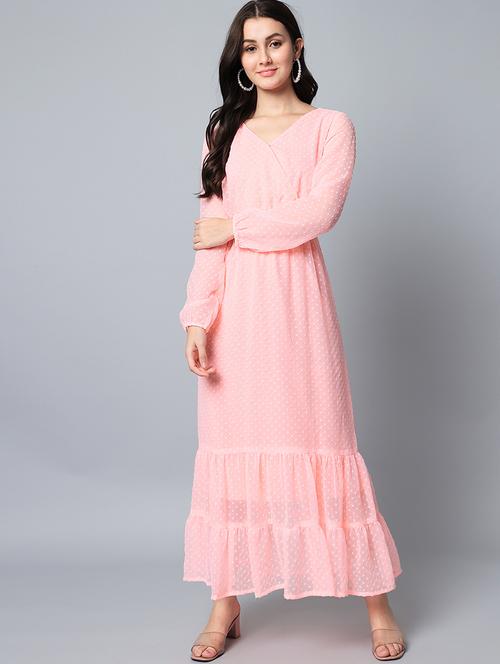 women's tiered dress swiss dots dress - 18531828 - Standard Image - 0