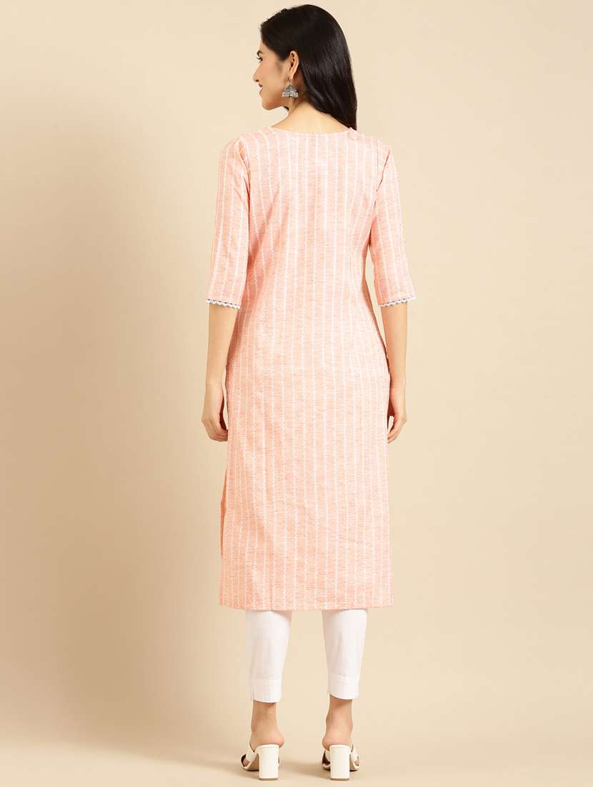 women's straight kurta - 18532067 -  Standard Image - 2