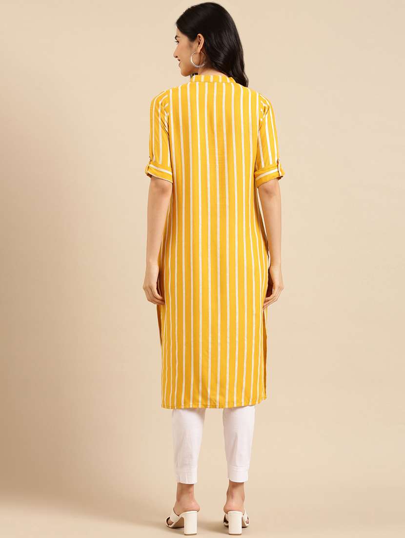 women's straight kurta - 18532119 -  Standard Image - 2