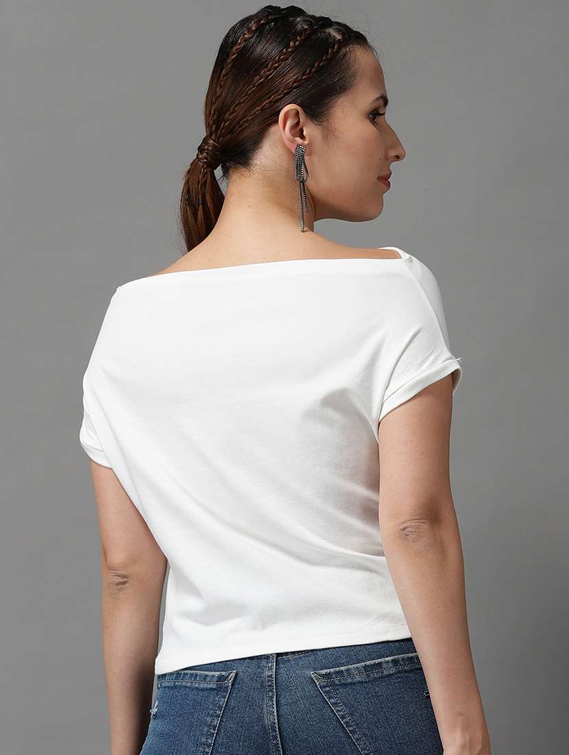 boat neck solid top  - 18532247 -  Standard Image - 2