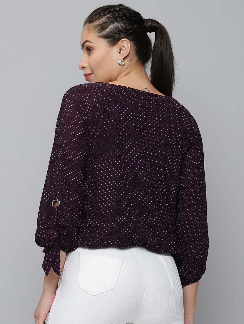 women's crop round neck top - 18532268 -  Standard Image - 2