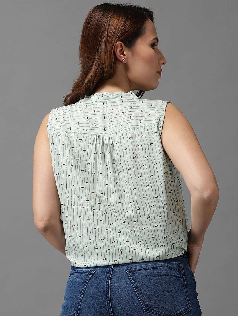 women's crop v neck top - 18532281 -  Standard Image - 2