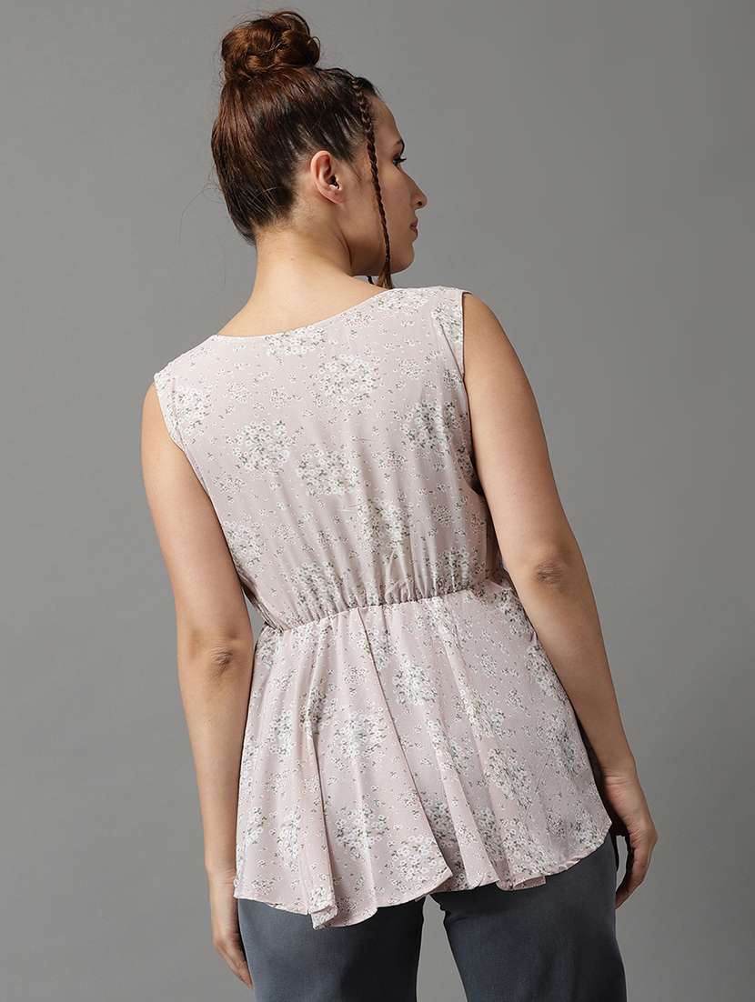 women's peplum v neck top - 18532286 -  Standard Image - 2