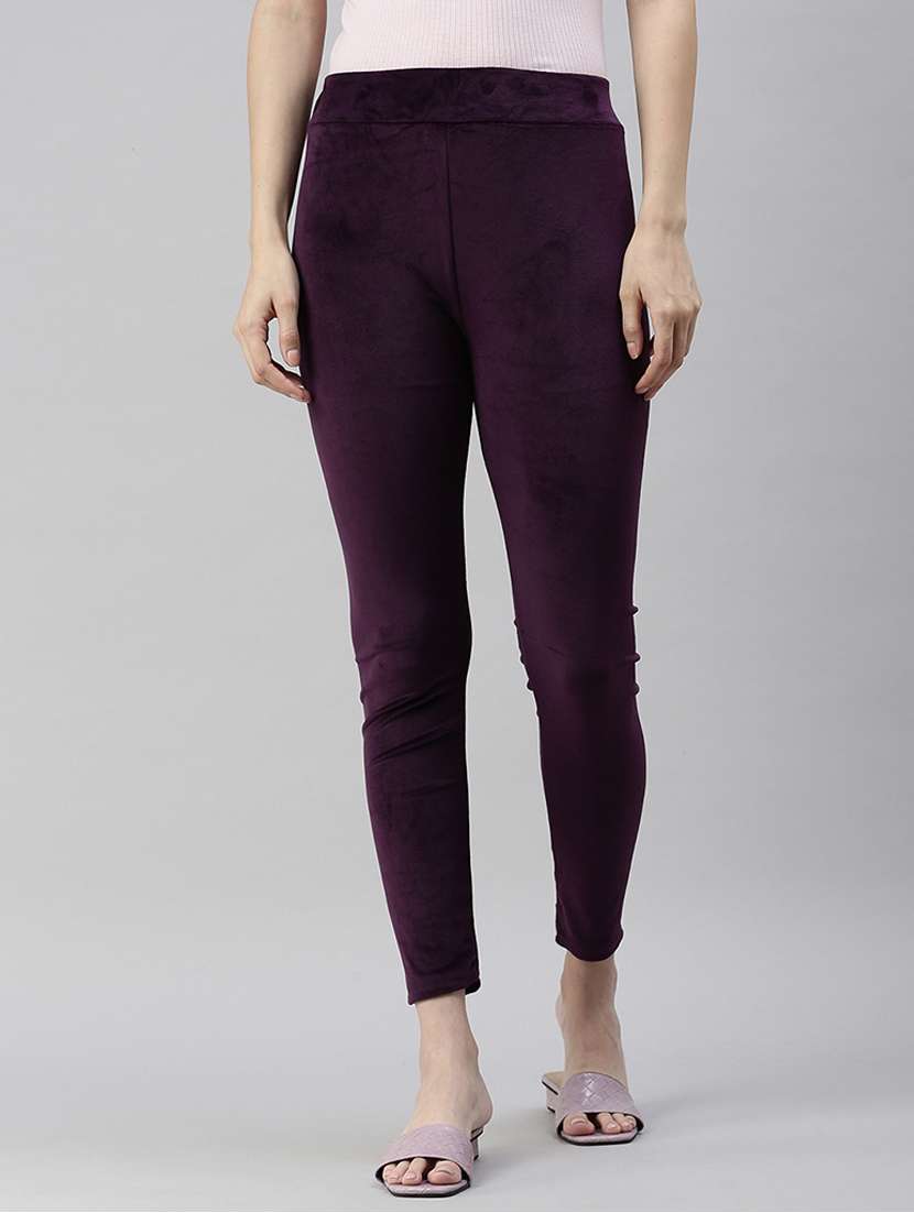solid ankle length legging