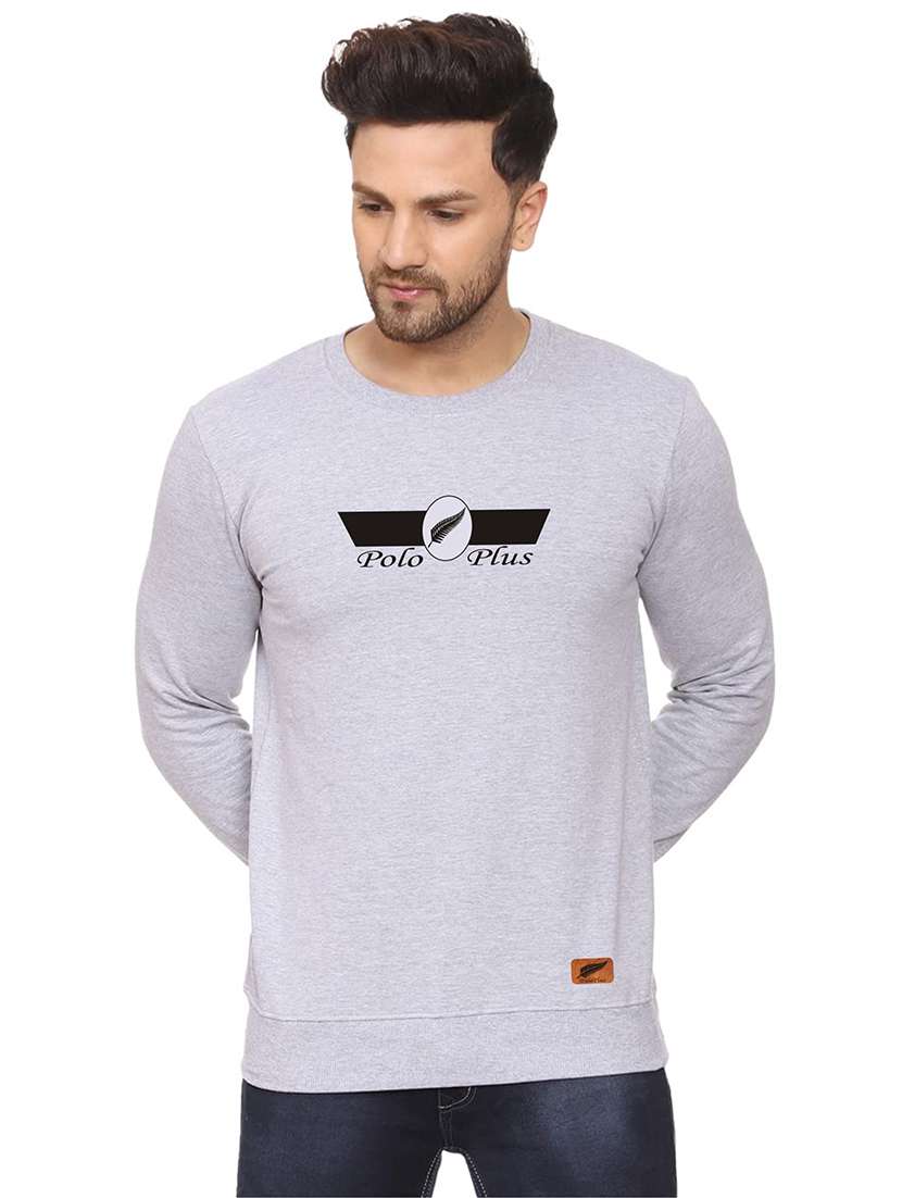 mens chest print sweatshirt