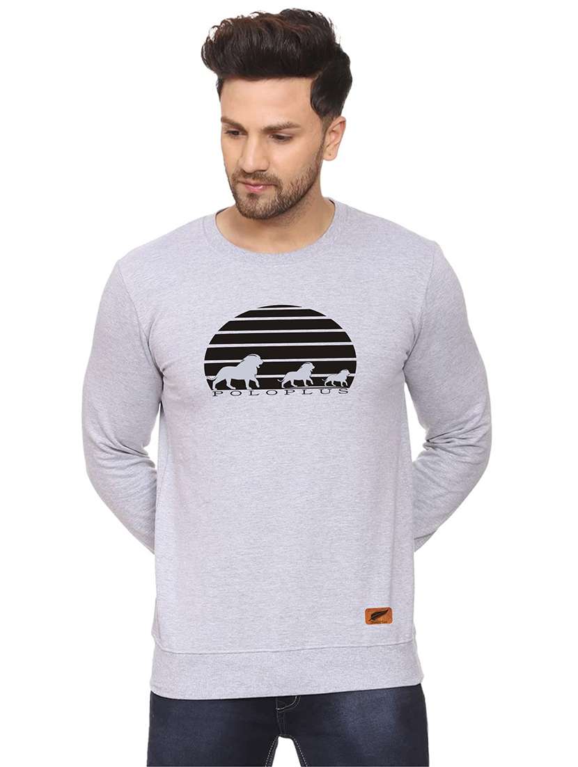 mens chest print sweatshirt - 18532540 - Zoom Image - 0