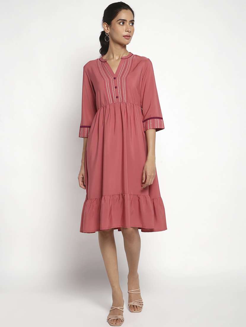 women's tiered dress striped dress