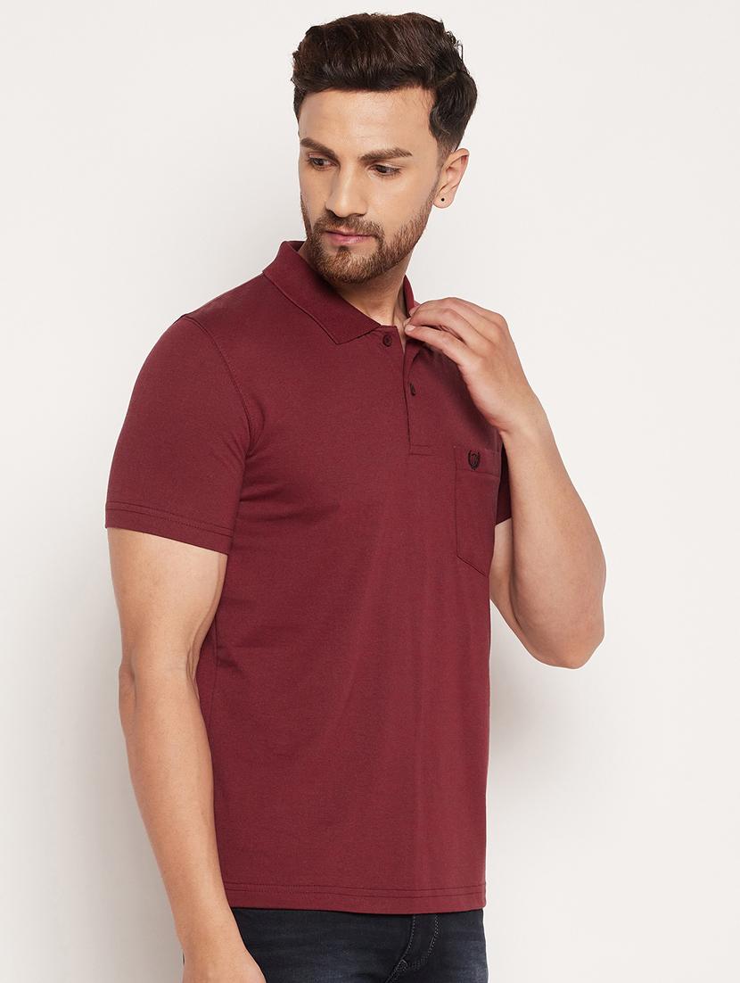 short sleeved solid polo t-shirt - 18532871 - Standard Image - 2