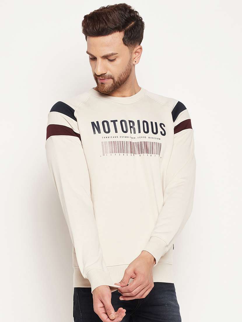 crew neck chest print sweatshirt - 18532874 -  Standard Image - 2